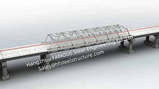 중국 단 하나 긴 경간 모듈 강철 교량 제작 뜨거운 직류 전기를 통한 그려진 처리 협력 업체