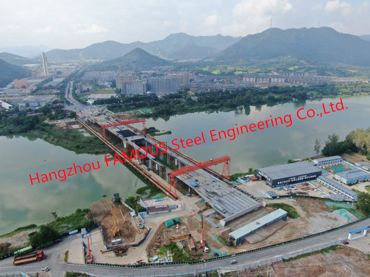 중국 미리 제조하는 금속 브리지 건설용 철강재 튜브 구조 타이드 아치교 중단 강철 다리 협력 업체